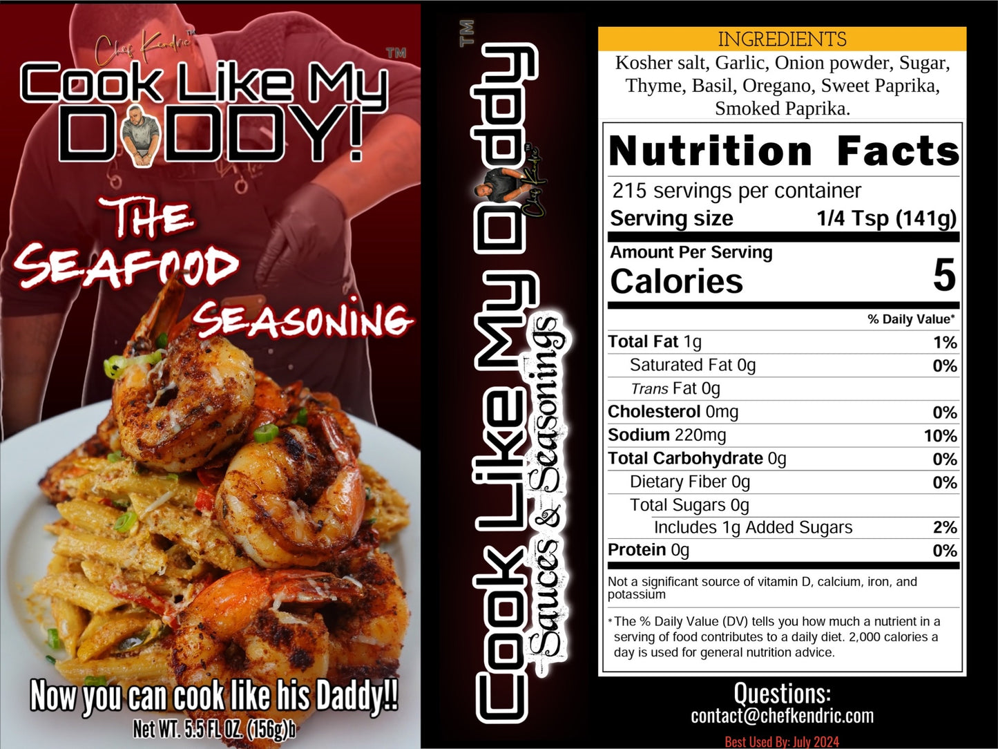 Cook Like My Daddy "The Seafood Seasoning" (5.5 fl oz)